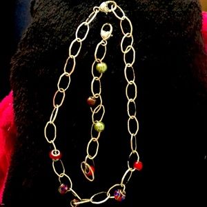 Beautiful handmade necklace and bracelet set.